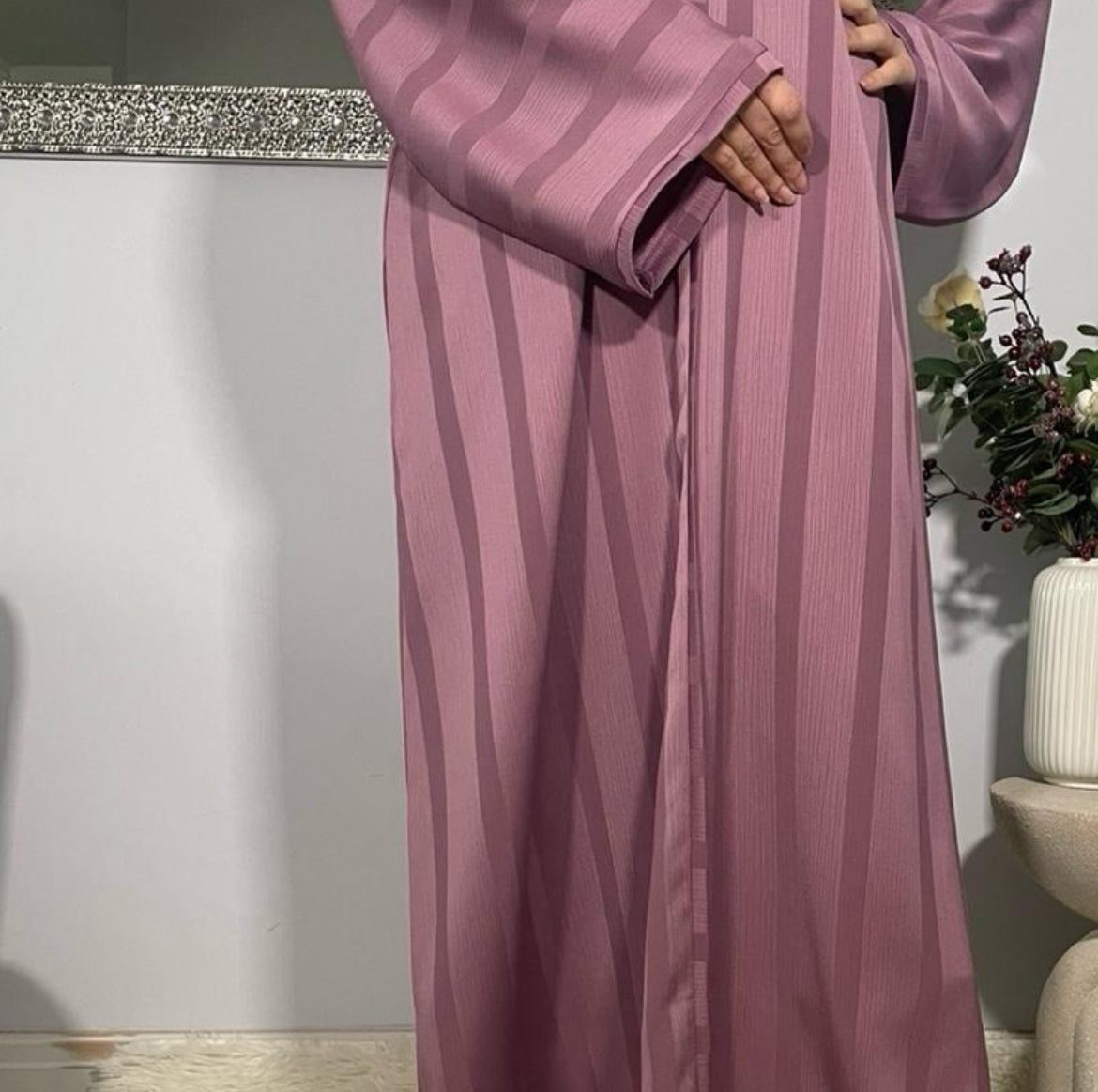 Hina Abaya Pink (Sale)