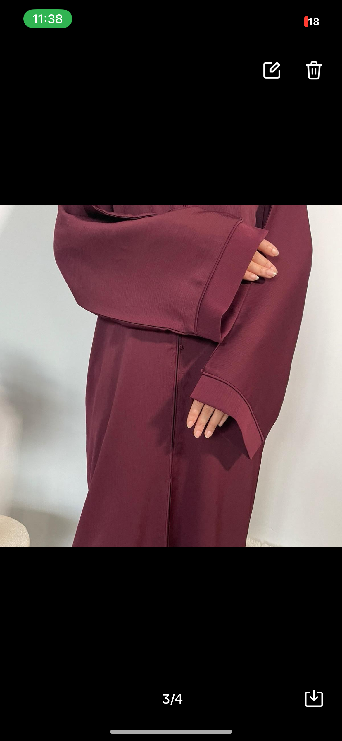 Leyla Abaya - Maroon