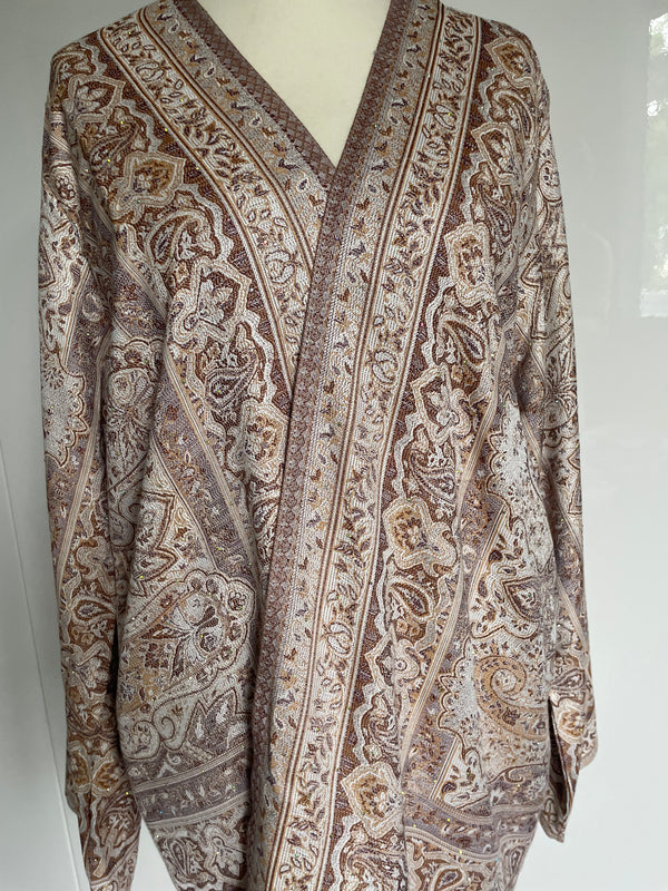 Gold/Brown Blend Pashmina Kimono/ Wrap