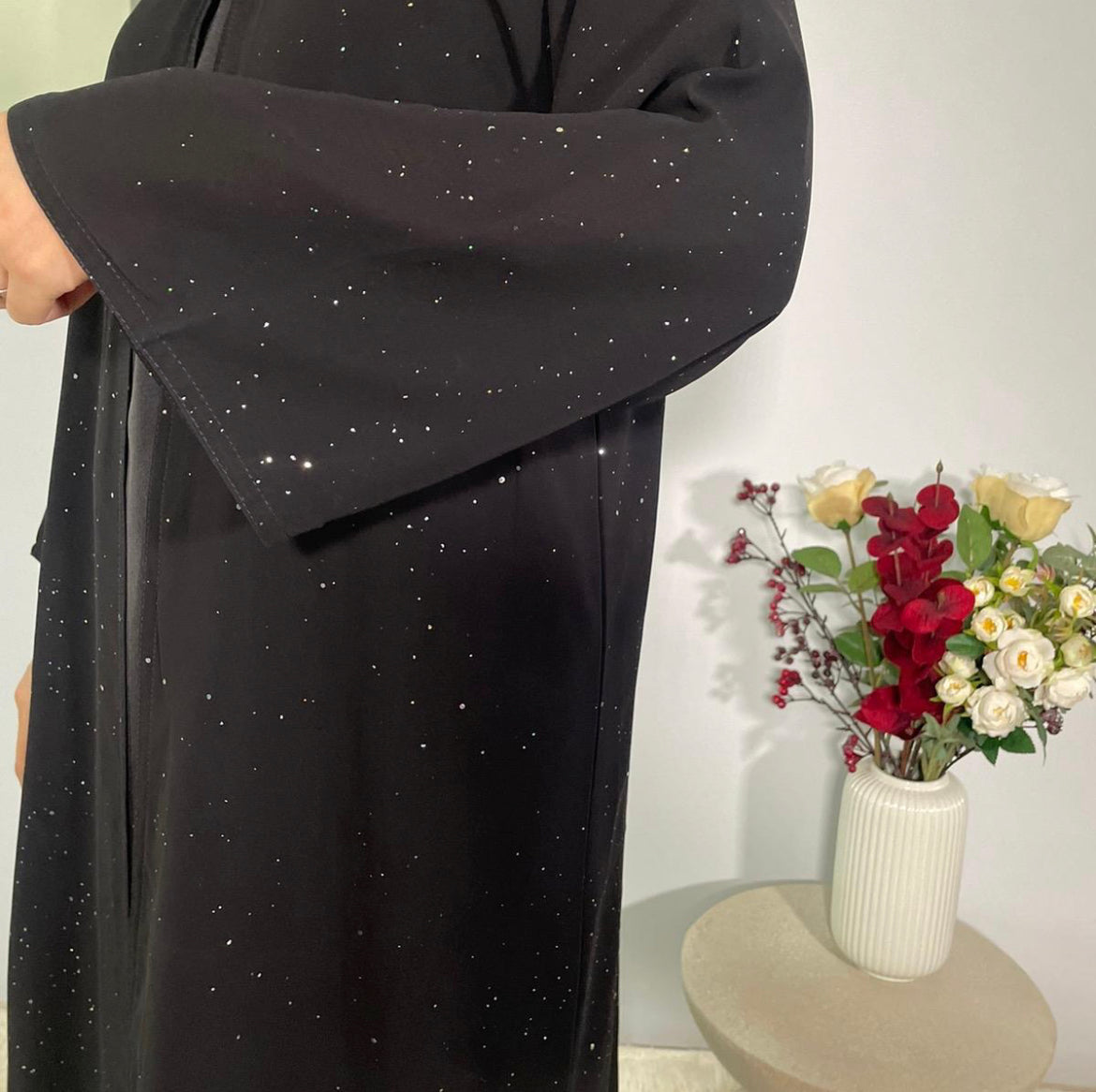 Aleezay Abaya Black