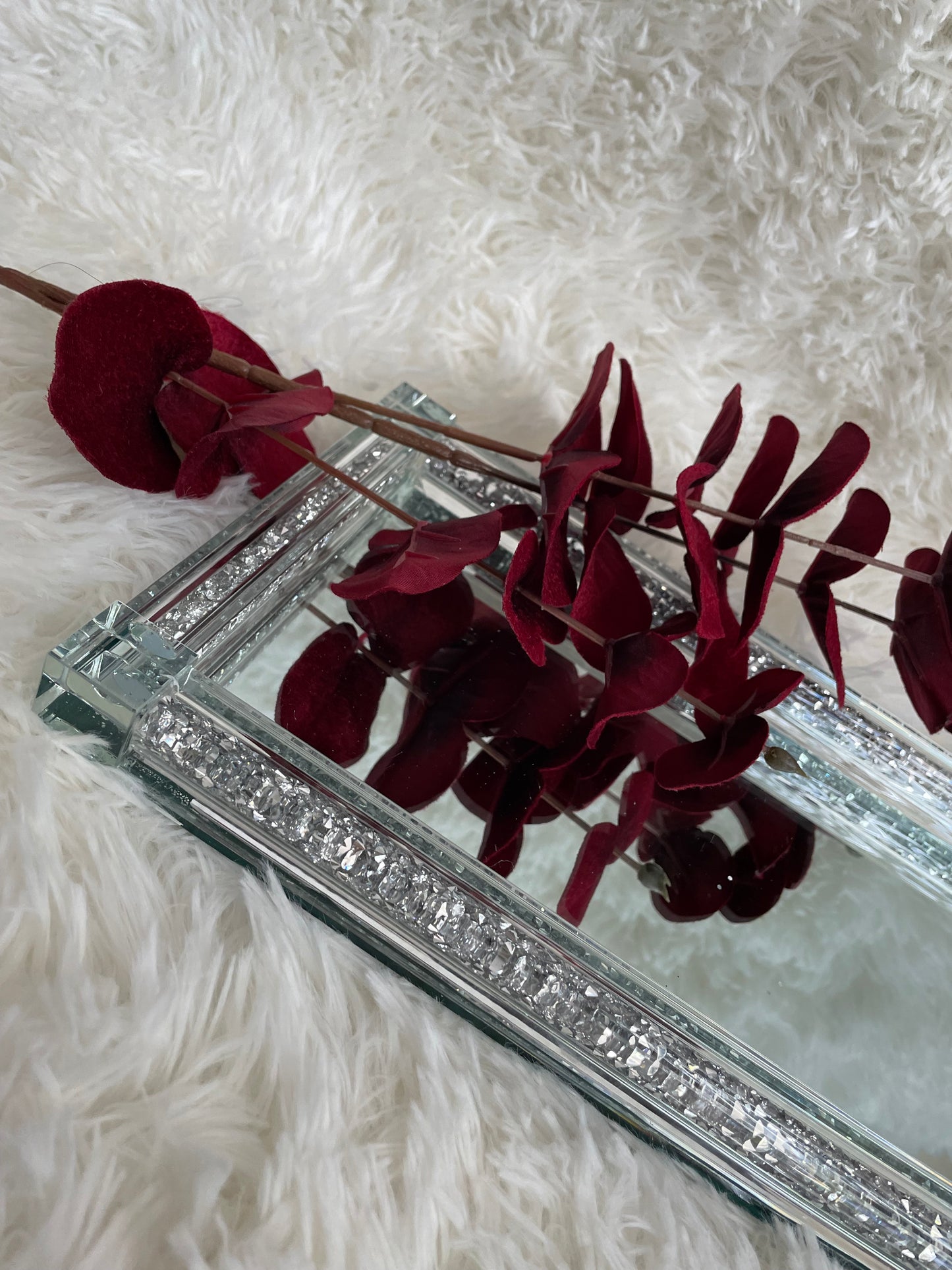 Crushed Crystal Mirrored tray - SALE