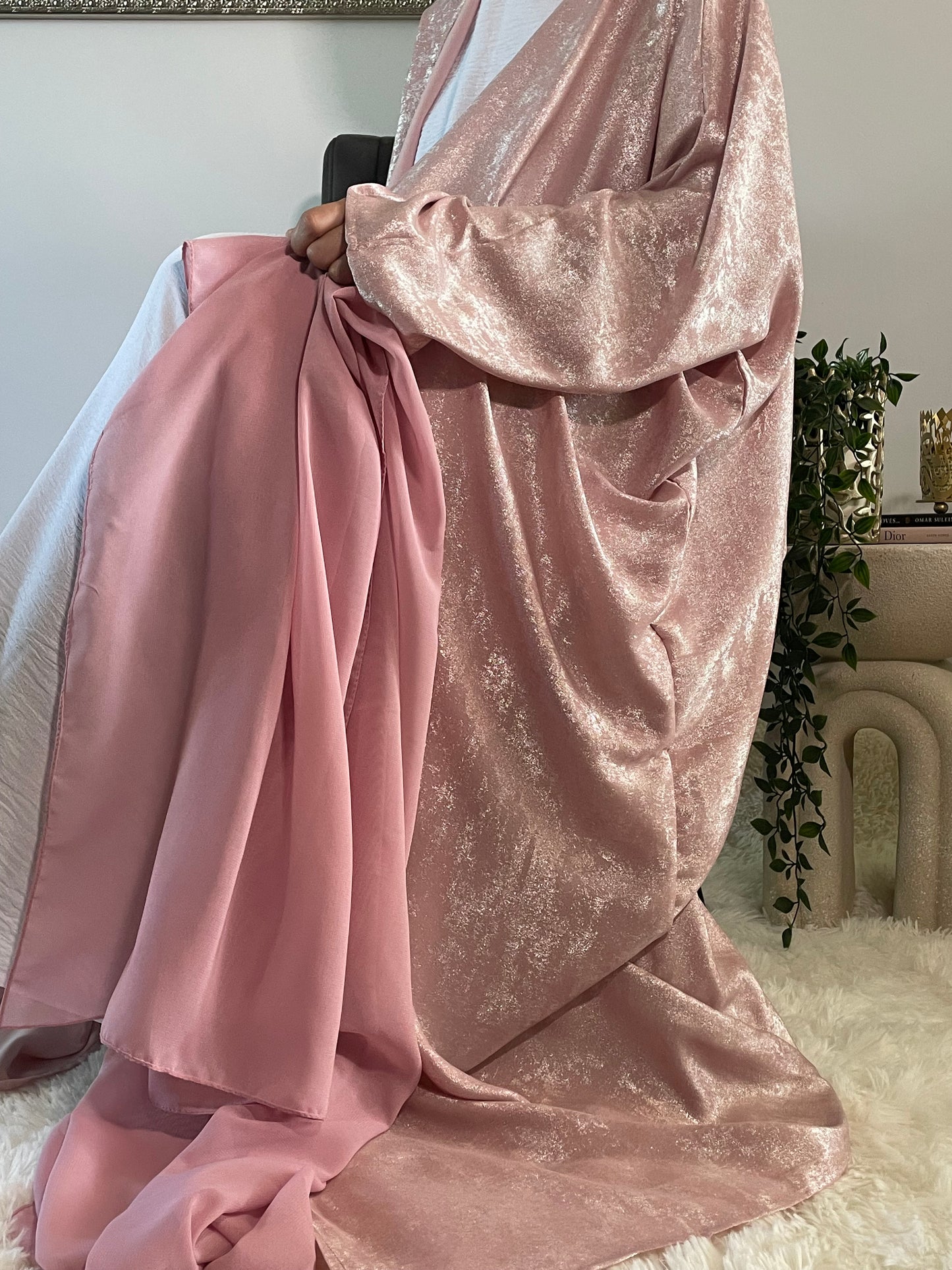 Noreen Fariha Abaya- Blush Pink