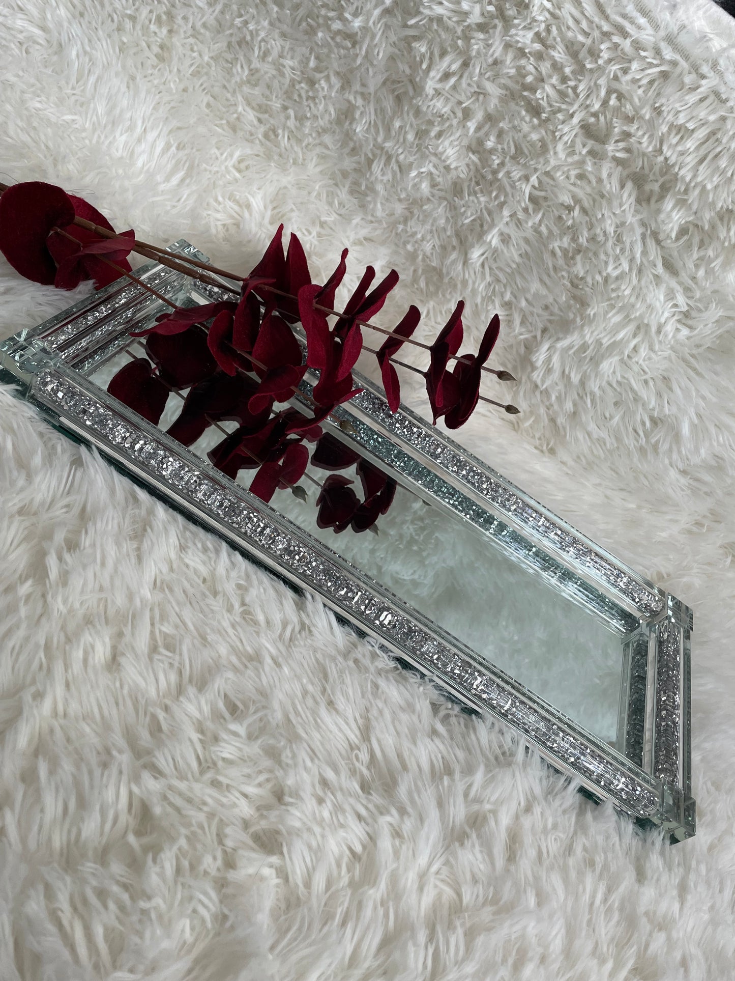 Crushed Crystal Mirrored tray - SALE