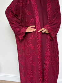 Aaira Abaya- Deep Maroon