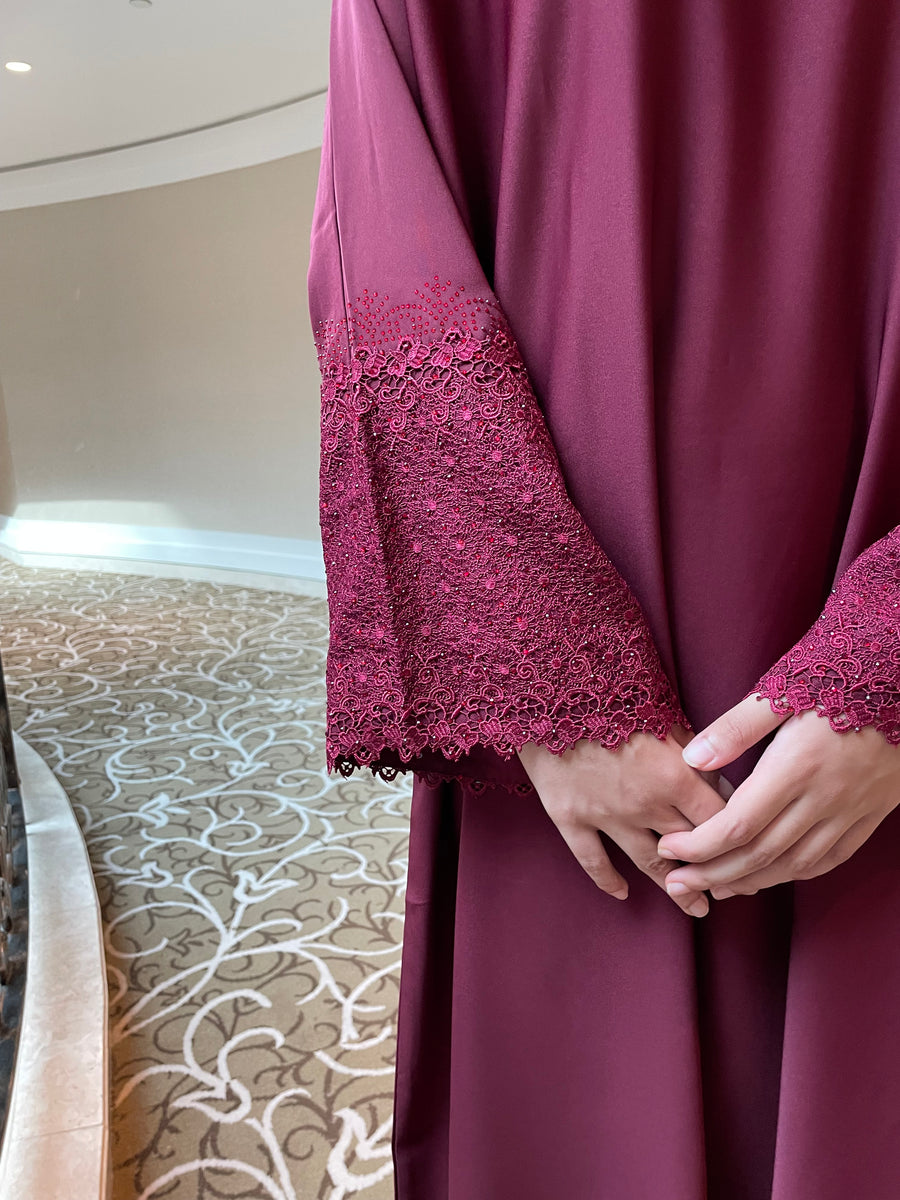 Aqsa Abaya- Maroon