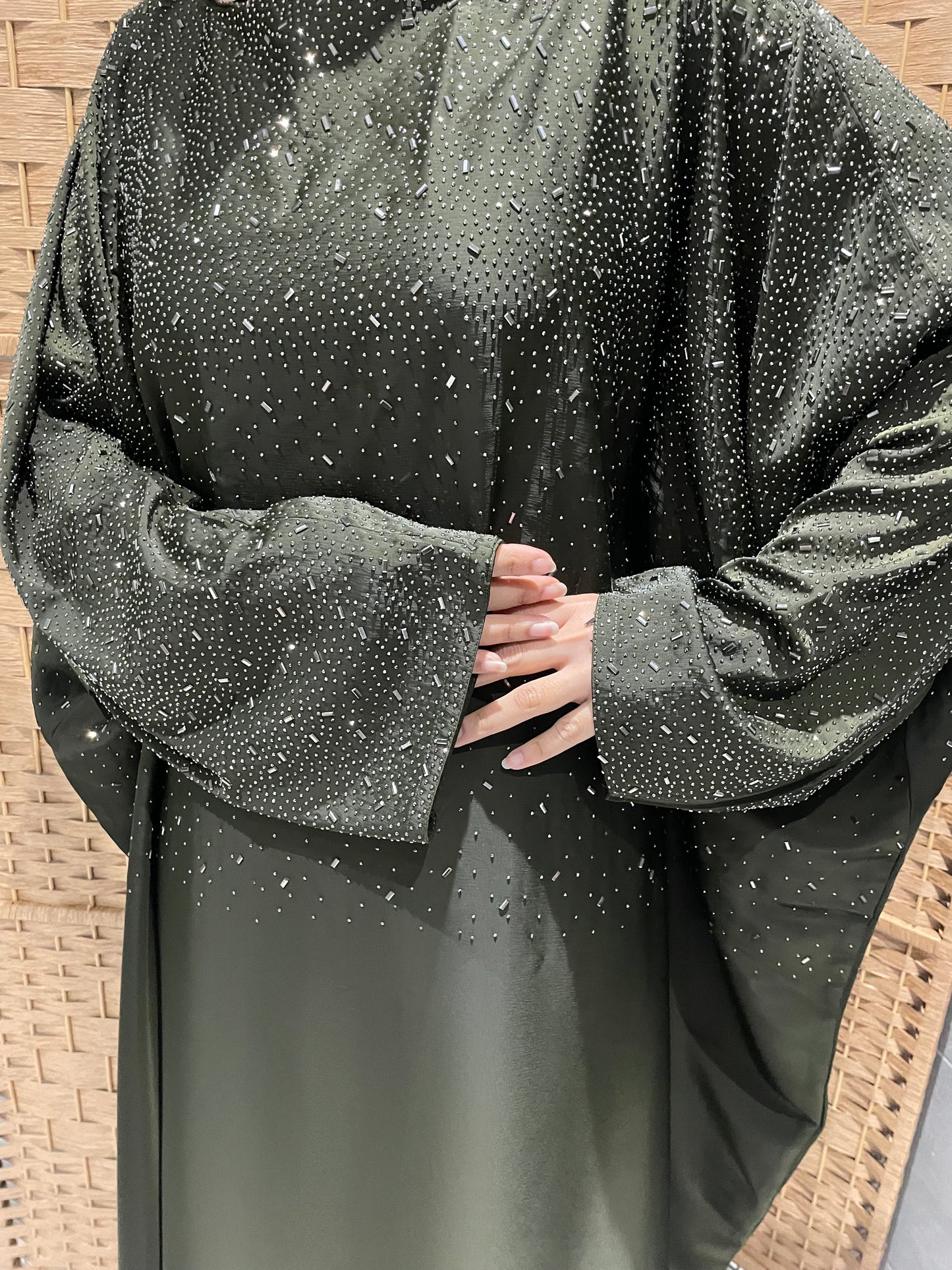 Sara Abaya - Khaki Green