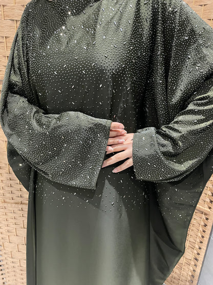 Sara Abaya - Khaki Green
