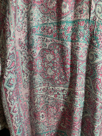 Pashmina Abaya Pink Teal  #19