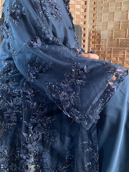 Luxurious Nora Abaya- Blue (Sale)