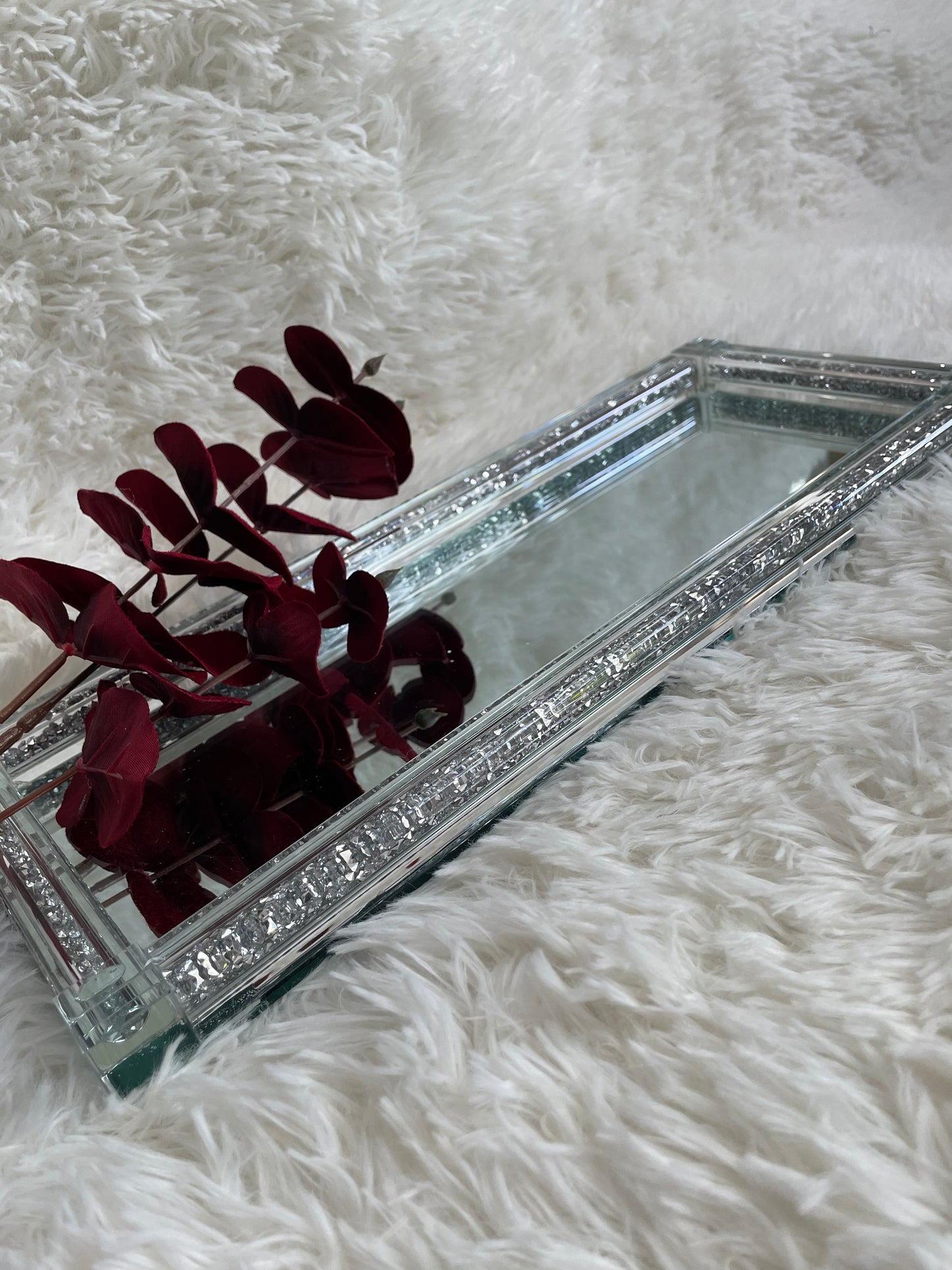 Crushed Crystal Mirrored tray - SALE