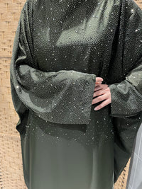 Sara Abaya - Khaki Green — Image 2