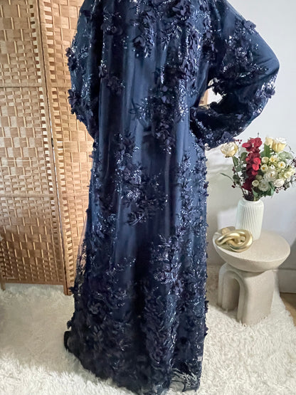 Luxurious Nora Abaya- Blue (Sale)