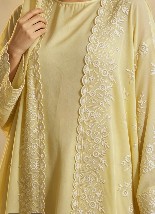 Maya Abaya - Lemon Yellow