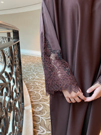 Aqsa Abaya- Brown