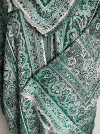 Pashmina Abaya Green Black   #9