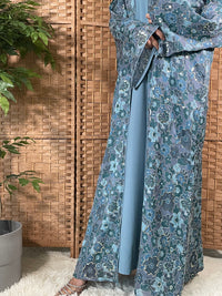 Saniyah Abaya - Blue — Image 1
