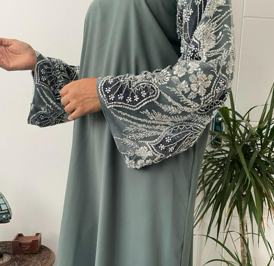 Aisha Abaya -Sage Green Sale