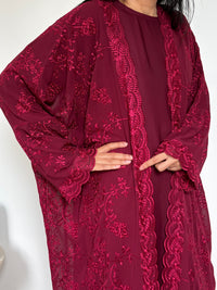 Aaira Abaya- Deep Maroon