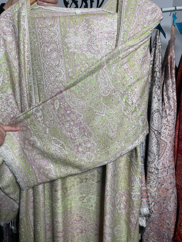 Pashmina Abaya Pastel Lime #23