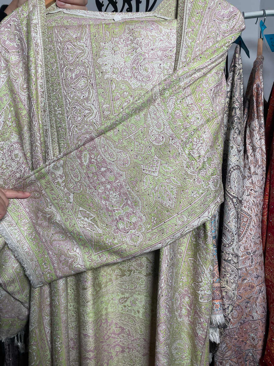 Pashmina Abaya Pastel Lime #23