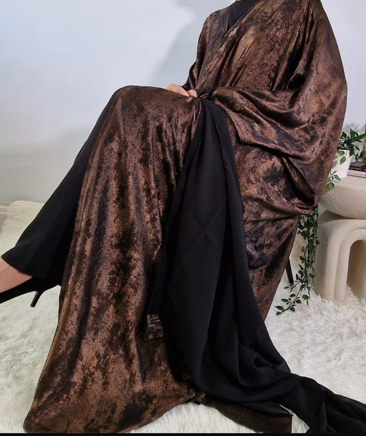 Noreen Fariha Abaya- Black & Brown