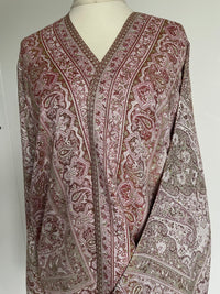 Green/ Red Blend Pashmina Kimono/ Wrap — Image 4