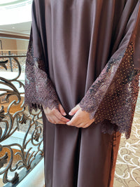 Aqsa Abaya- Brown