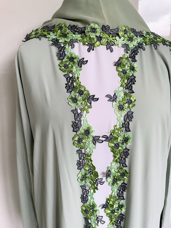 Reem Abaya - Sage Green