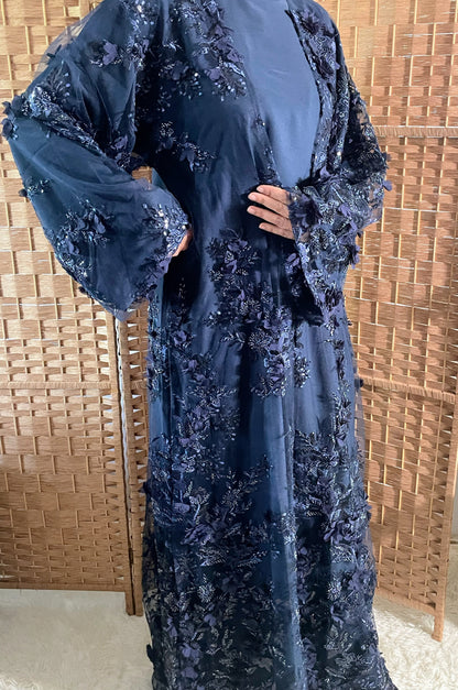 Luxurious Nora Abaya- Blue (Sale)