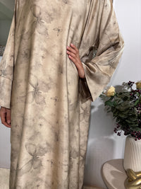 Minal Abaya- Champagne Gold