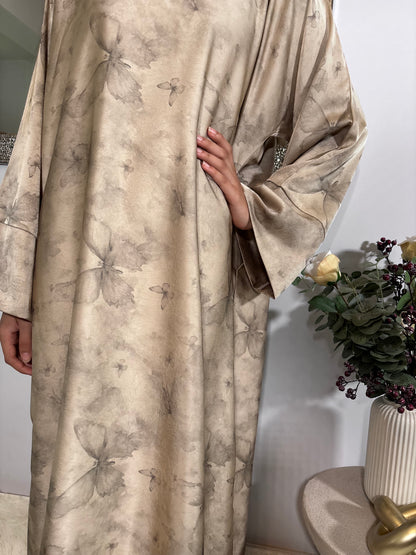 Minal Abaya- Champagne Gold