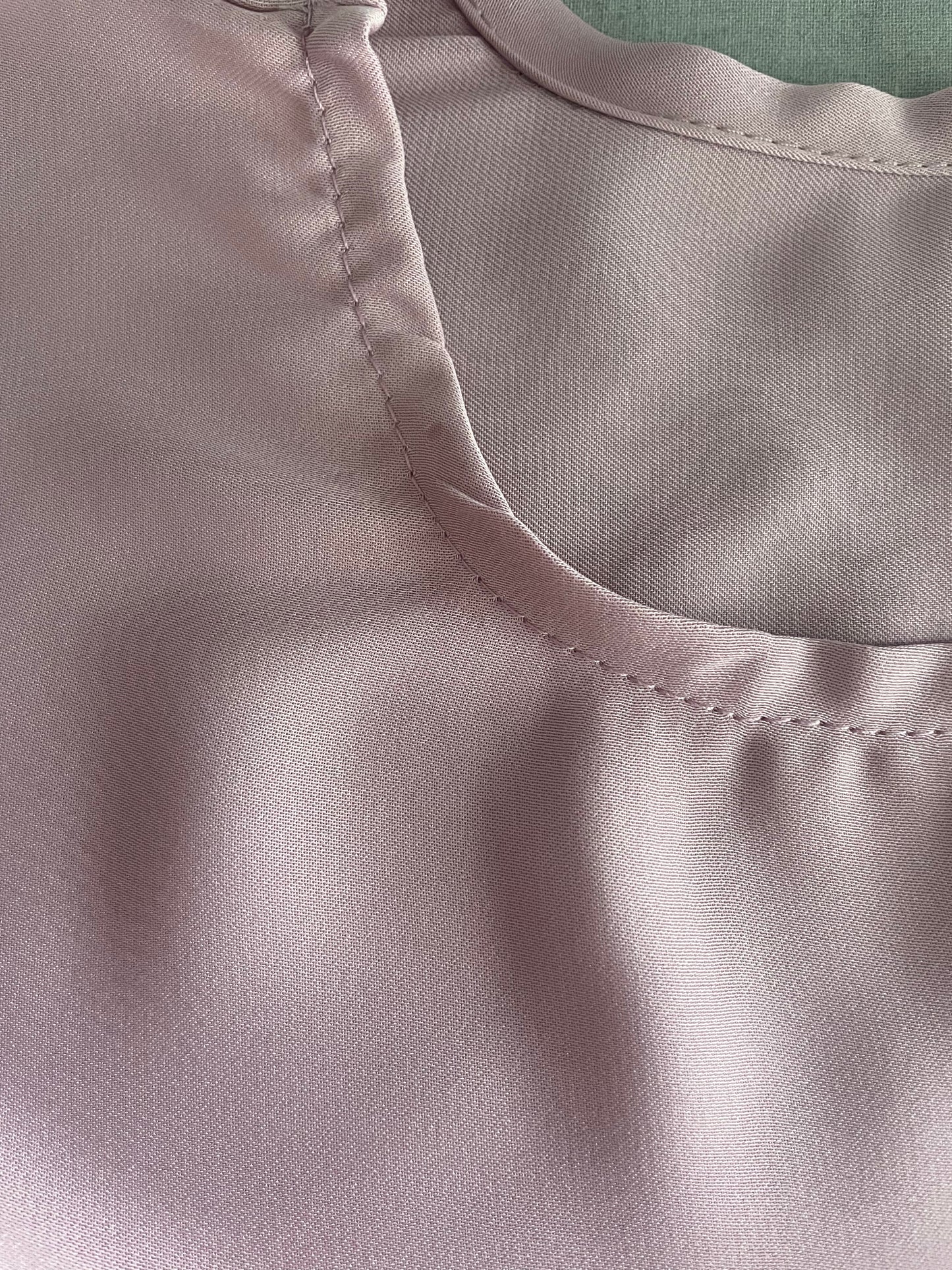 Light Blush Pink Closed Abaya SALE SAMPLE