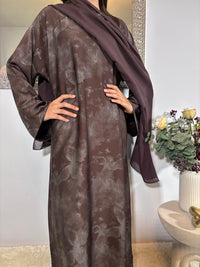Minal Abaya- Warm Brown