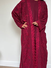 Aaira Abaya- Deep Maroon