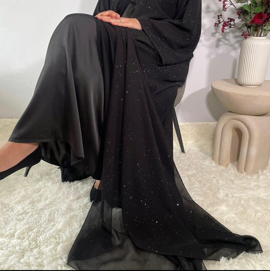 Aleezay Abaya Black