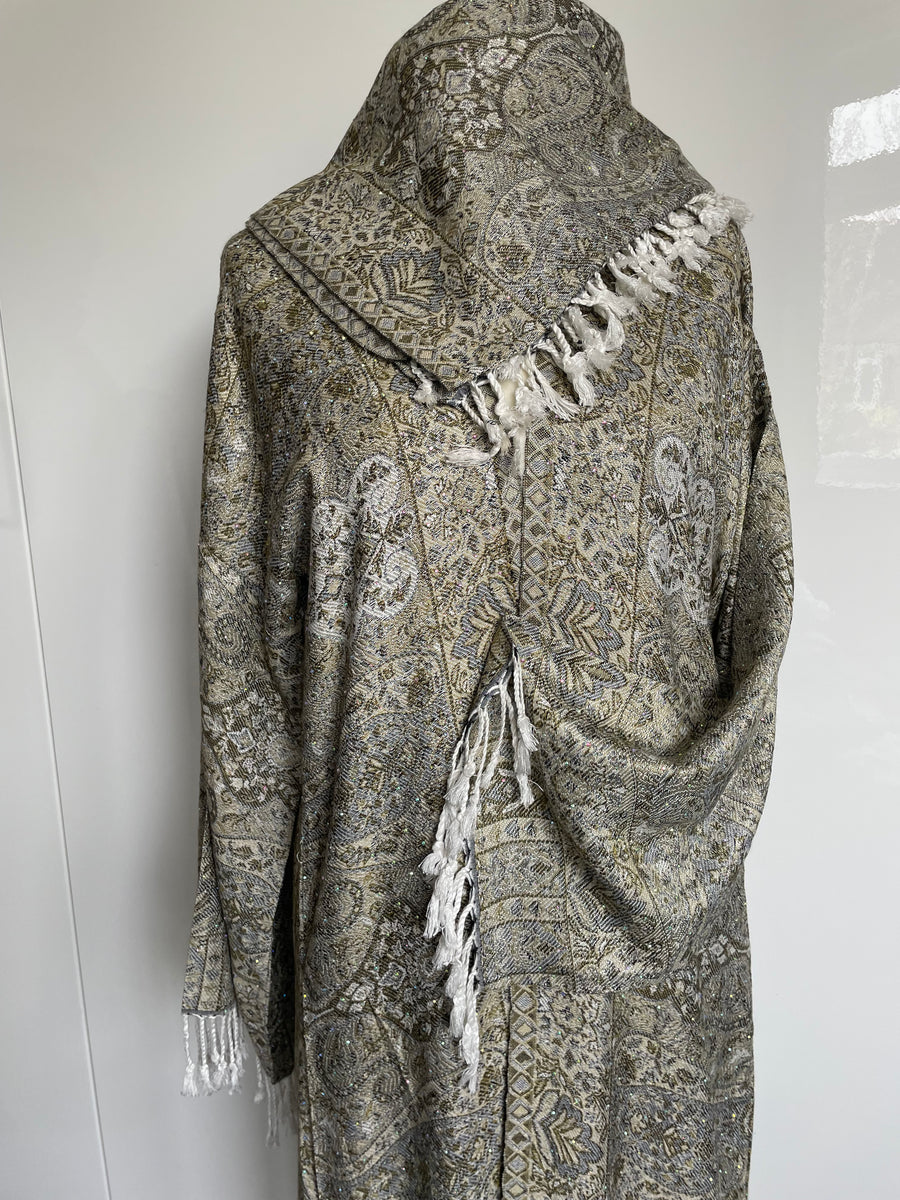 Pashmina Abaya Olive  #8