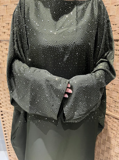 Sara Abaya - Khaki Green