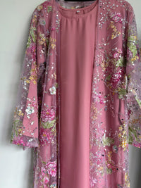 Luxurious Kinza Abaya Set Pink