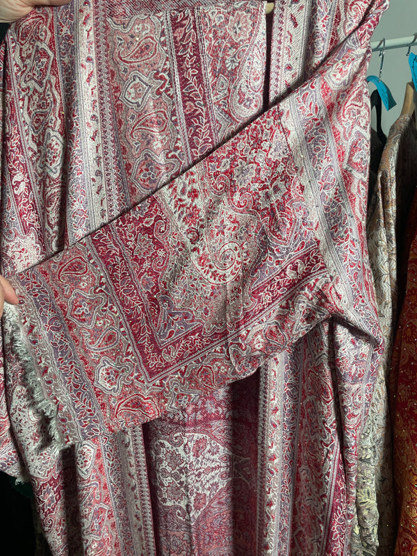 Pashmina Abaya Red Lilac #20