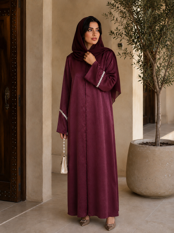 Rabia Abaya - Maroon