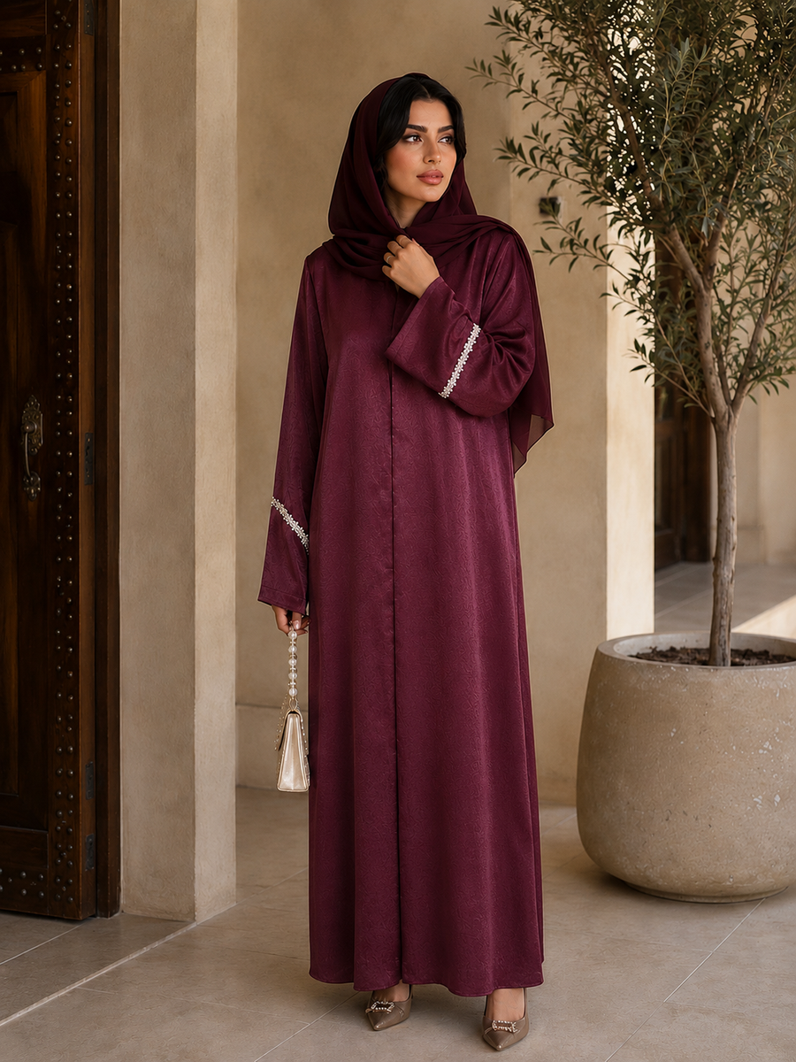 Rabia Abaya - Maroon