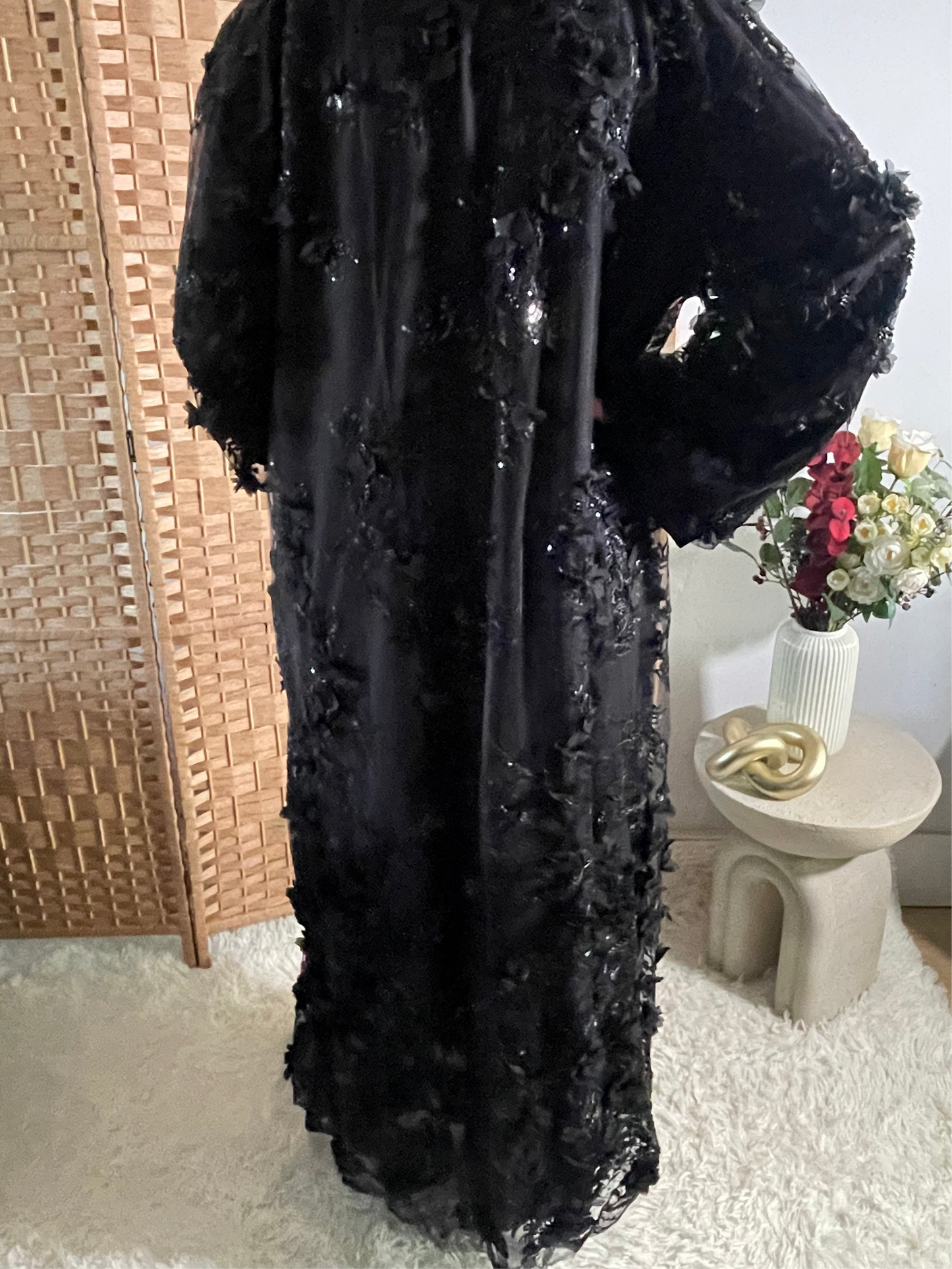 Luxurious Nora Abaya- Black (Sale)