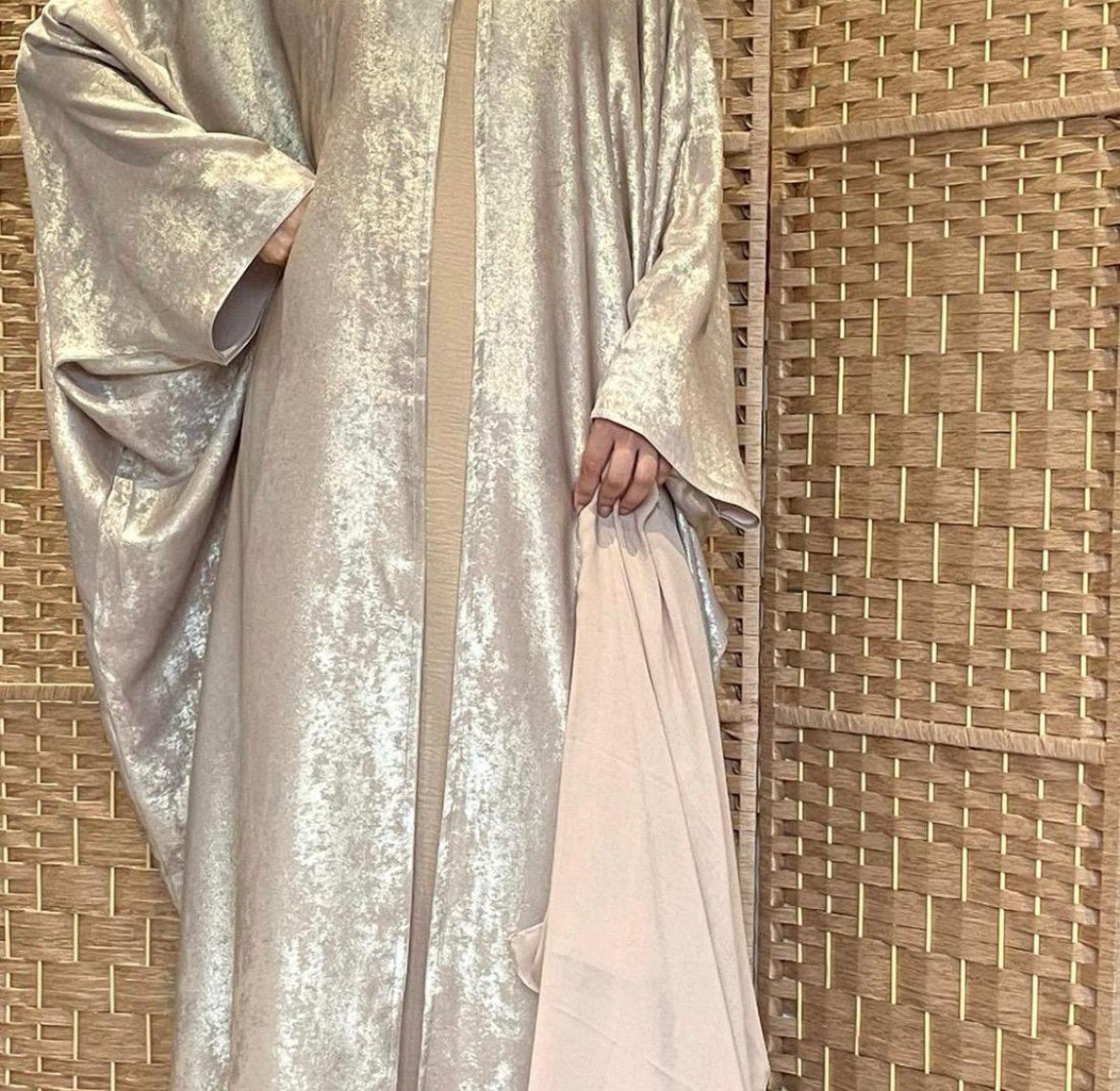 Noreen Fariha Abaya- Golden Pearl full set