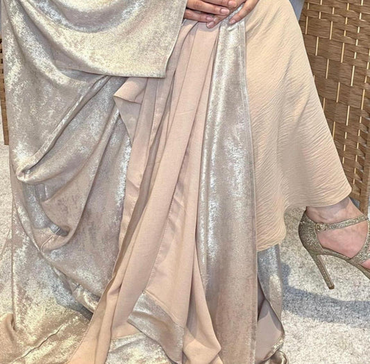 Noreen Fariha Abaya- Golden Pearl full set