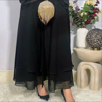 Maya Abaya - Black Chiffon