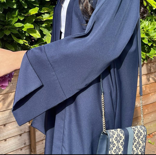 Naira Open Abaya -Blue(sale)