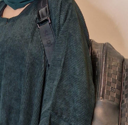 Corduroy Abaya -Green (Sale)