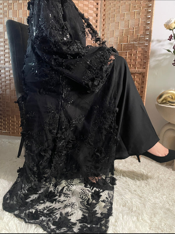 Nora Abaya- Black Outer Abaya Only (Sale)