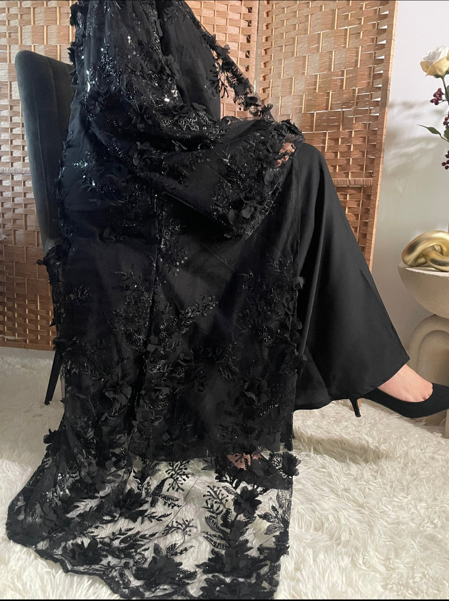 Nora Abaya- Black Outer Abaya Only (Sale)