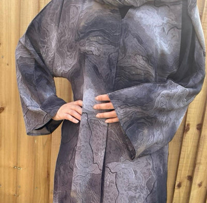Marble Abaya-Grey